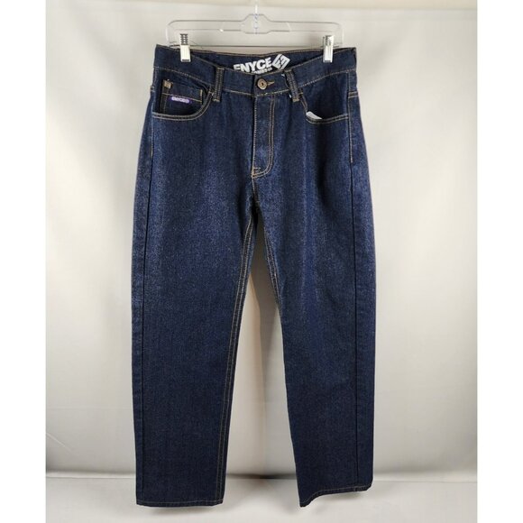 Enyce Sean Combs Jeans Mens 34x31 Blue Hip Hop Y2K Dark Wash Denim - Picture 1 of 8